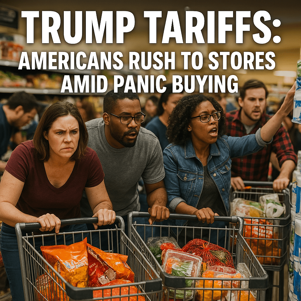 americans rush to stores amid panic buying , trump tariffs - - viral news and memes