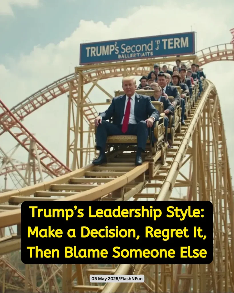 Trump’s Leadership Style: Make a Decision, Regret It, Then Blame Someone Else