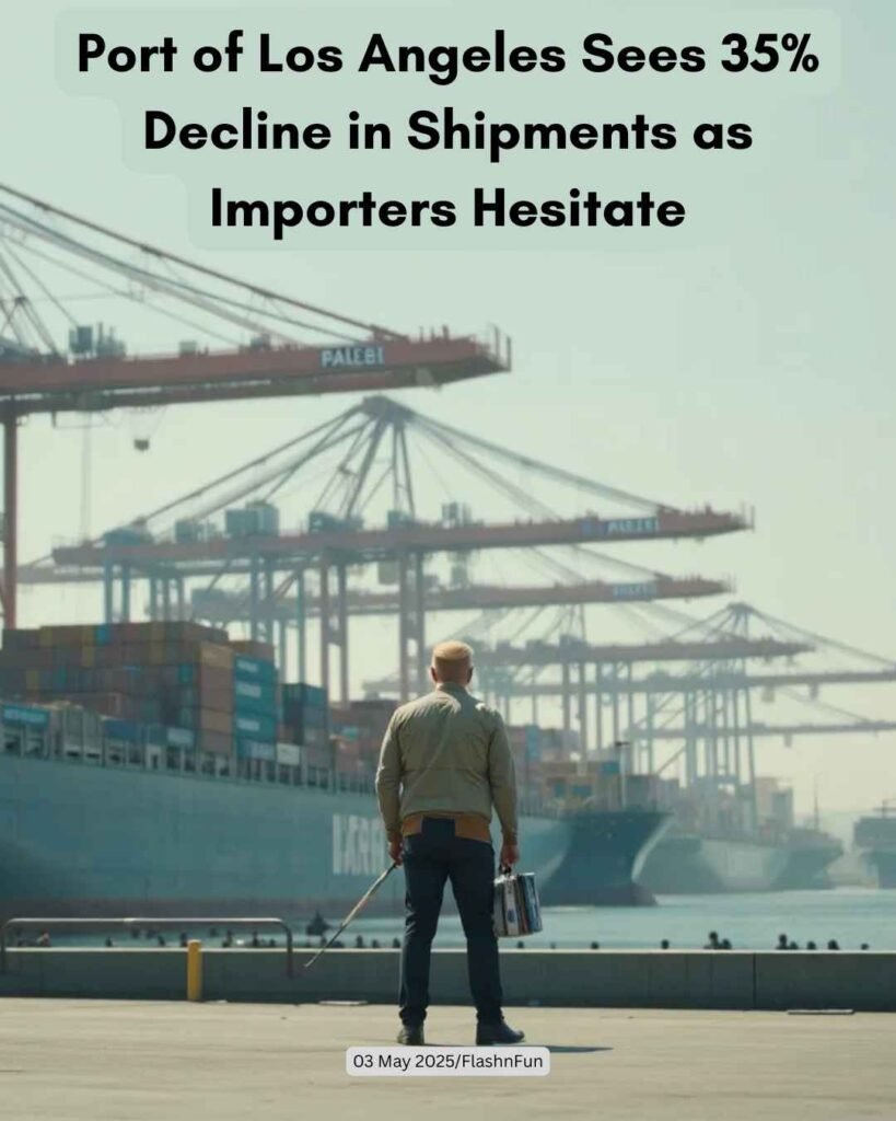 Port of Los Angeles Sees 35% Decline in Shipments as Importers Hesitate