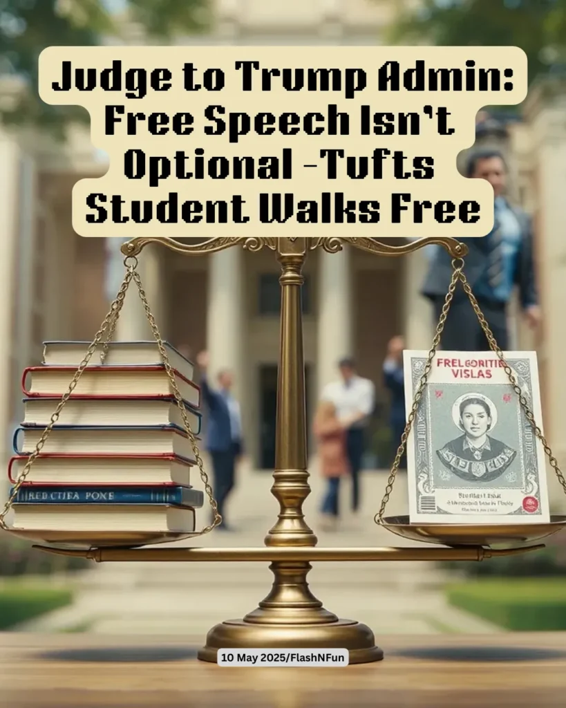 #freespeech
#firstamendment
#trumpadministration
#tuftsuniversity
#studentrights
#judgedecision
#walkfree
#uslaw
#campusnews
#academicfreedom
#justiceprevails
#opinioneditorial
#studentvoice
#news2025
#flashnfun
#legalrights
#humanrights
#educationnews
#breakingnews
#universitylife
