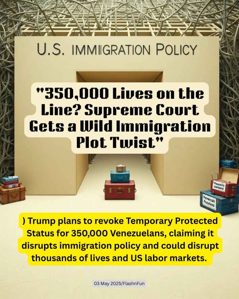 Trump wants to revoke Temporary Protected Status (TPS) fordisrupts 350,000 Venezuelans, claiming it distupts immigration policy.