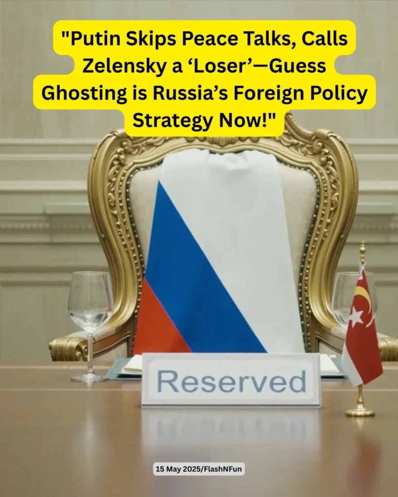 Russia criticized Ukrainian President Volodymyr Zelensky, calling him a "clown" and "loser," after he criticized Moscow's delegation at Turkey peace talks. Zelensky criticized Putin's absence, calling Russia's team a "dummy delegation."