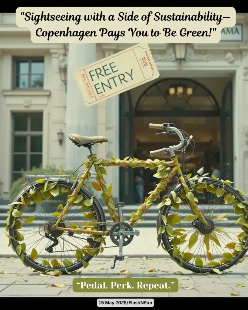 Copenhagen’s CopenPay initiative rewards eco-friendly tourists with free bike rentals, museum discounts, yoga classes, and vegetarian meals. Visitors who arrive by train, cycle, or pick up trash qualify for perks at 90 sites, including the National Museum and CopenHill. The program runs June–August, promoting sustainable travel