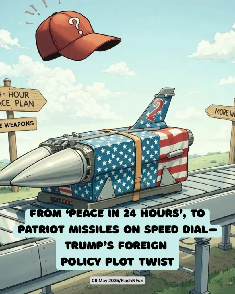 From ‘Peace in 24 Hours’' to Patriot Missiles on Speed Dial—Trump’s Foreign
Policy Plot Twist