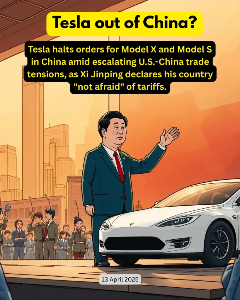 tesla halts orders for models x and models s in china