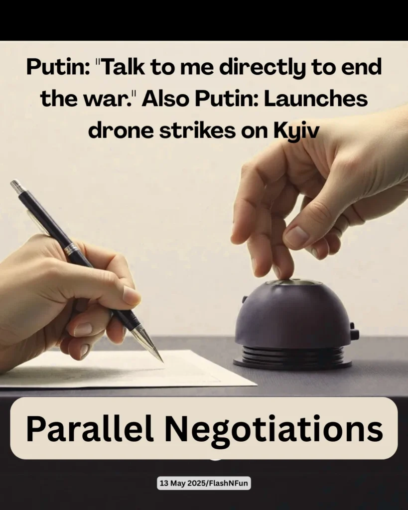 Putin proposed direct talks with Ukraine in Istanbul without preconditions, but Ukraine demanded a ceasefire first. European leaders demanded a 30-day truce and threatening sanctions. Despite peace talks, Russia launched drone strikes on Kyiv, raising doubts.