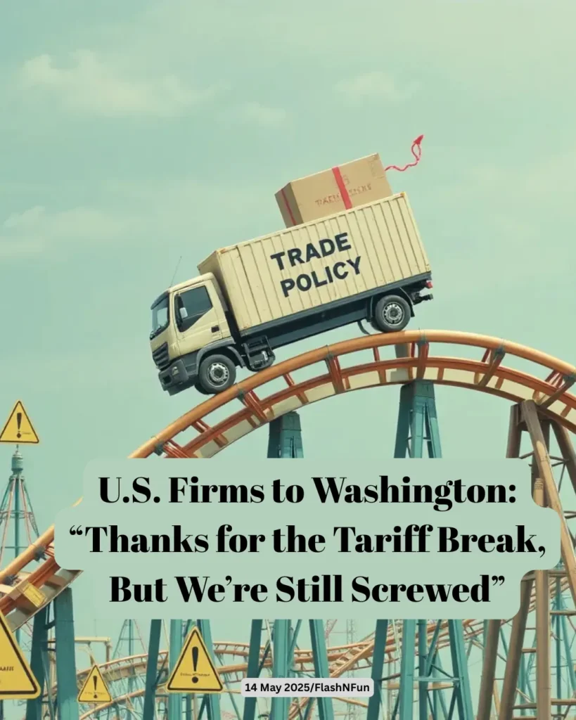 U.S. Firms to Washington: “Thanks for the Tariff Break, But We’re Still Screwed”
US businesses are facing anxiety despite temporary tariff reductions on Chinese goods due to fluctuating trade policies by President Trump, high costs, and rising consumer prices, causing disruptions in supply chains.