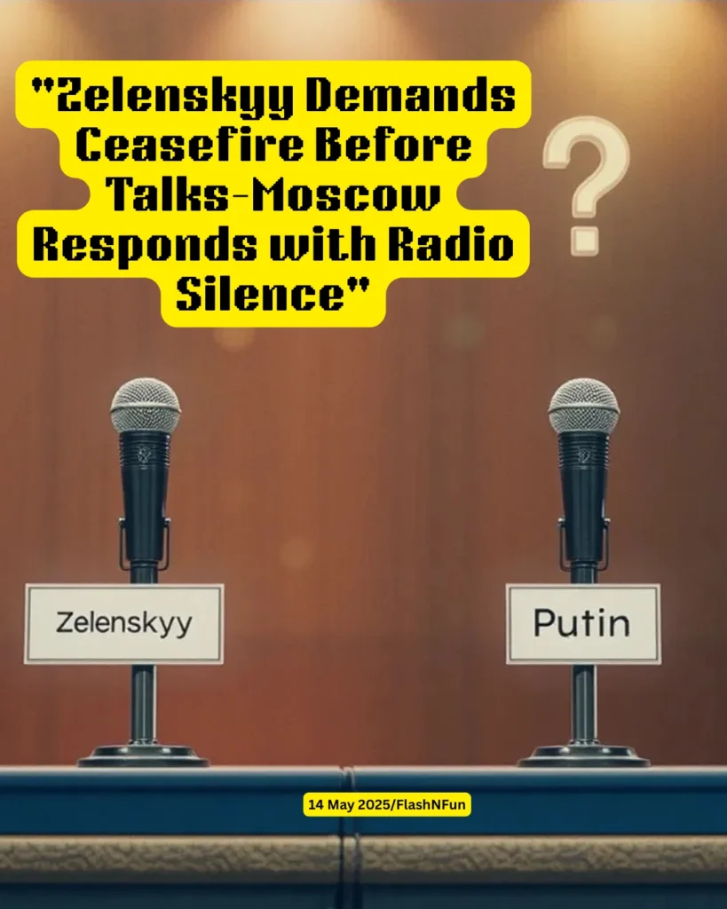 "Zelenskyy Demands Ceasefire Before Talks—Moscow Responds with Radio Silence" - Russian President Putin has proposed direct peace talks with Ukrainian President Volodymyr Zelenskyy in Istanbul, but has not confirmed his attendance. Zelenskyy demands a ceasefire, while Moscow remains silent, marking the first direct talks since early 2022.