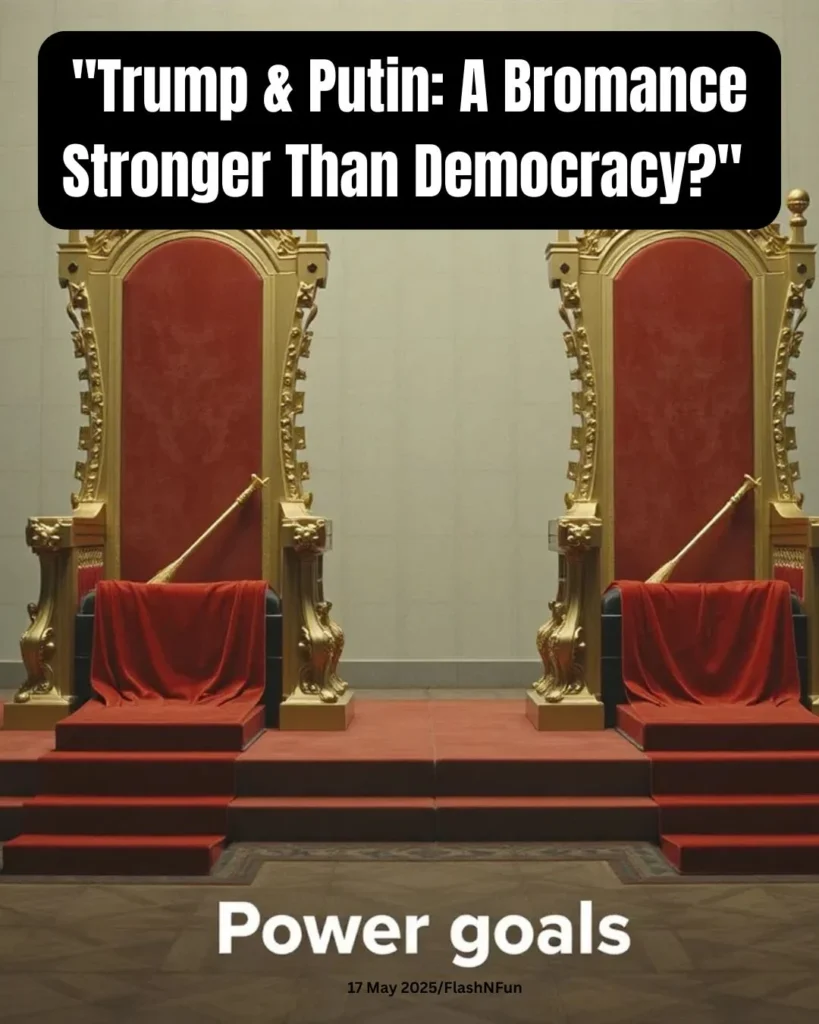 Putin has spent years studying U.S. presidents, forging ties with Trump, who has repeatedly praised authoritarian leaders. The piece examines how Trump’s rhetoric mirrors strongman tactics, from his praise of Kim Jong Un to his controversial remarks on democracy. Analysts suggest Trump envies the unchecked power of autocrats, while critics warn of his authoritarian tendencies. The article also discusses how Trump’s admiration for Putin influences U.S.-Russia relations, raising concerns about democratic norms and global stability.#politicalmeme, #trump, #putin, #uspolitics, #russiapolitics, #democracy, #power, #worldleaders, #politicalsatire, #memes, #currentevents, #news, #politicalhumor, #internationalrelations, #flashnfun, #bromance, #authoritarianism, #politicalcommentary, #geopolitics, #viralnews