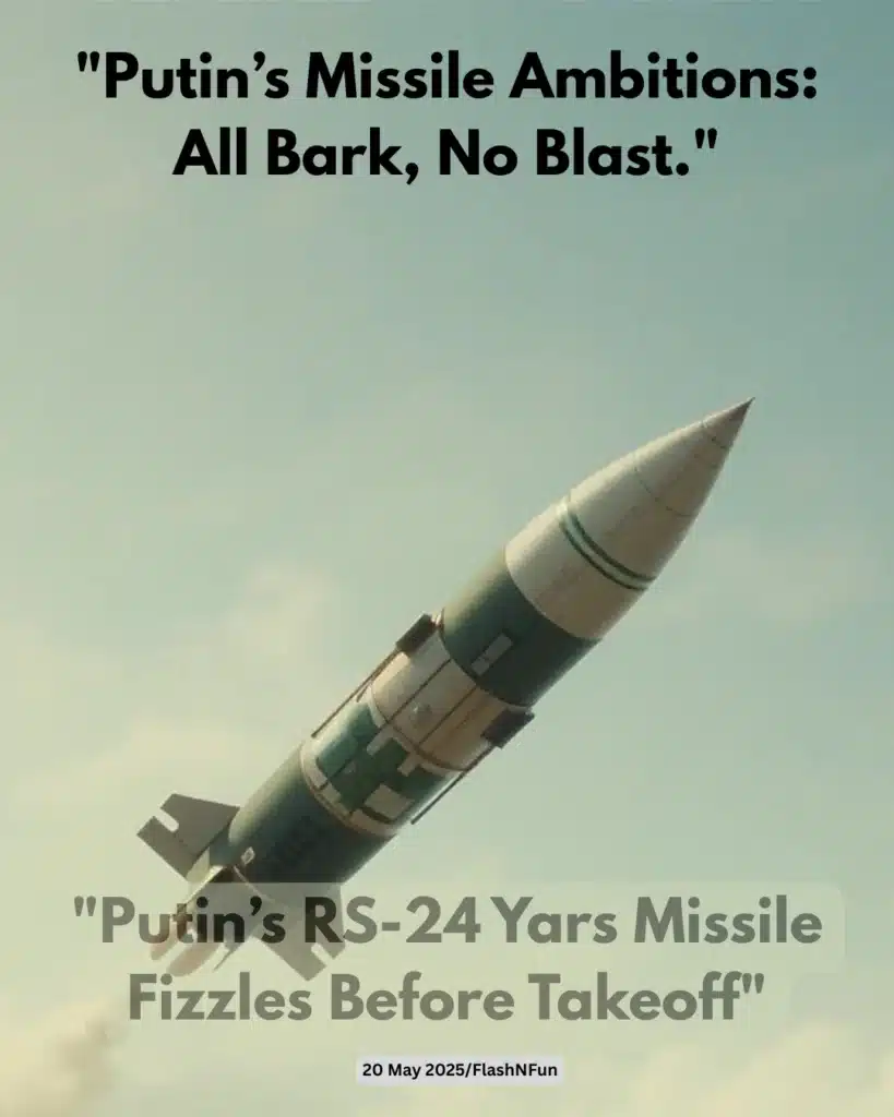 Putin’s RS-24 Yars Missile Fizzles Before Takeoff#putin, #russia, #missile, #rs24yars, #militarynews, #defensenews, #worldnews, #geopolitics, #newsupdate, #internationalnews, #russianmilitary, #missilefailure, #globalnews, #politicalmemes, #newsjokes, #flashnfun, #viralnews, #breakingnews, #currentaffairs, #satirenews