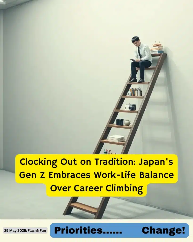 Clocking Out on Tradition: Japan’s Gen Z Embraces Work-Life Balance Over Career Climbing#genzjapan, #worklifebalance, #careerchange, #modernworkculture, #japanesegenz, #careerladder, #mentalhealthmatters, #workreform, #generationz, #japanworkculture, #officeculture, #lifebeforework, #newpriorities, #antiworkmovement, #futureofwork, #minimalistlifestyle, #corporatereform, #careerburnout, #workculturechange, #clockingout
