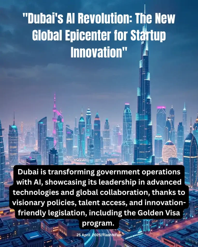 Dubai is transforming government operations with AI, showcasing its leadership in advanced technologies and global collaboration, thanks to visionary policies, talent access, and innovation-friendly legislation, including the Golden Visa program.
