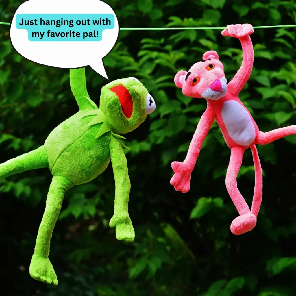 hanging out with friends