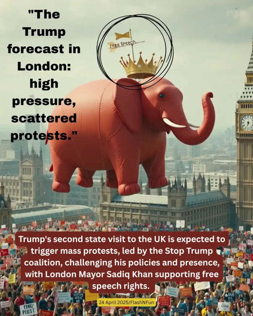 Trump's second state visit to the UK is expected to trigger mass protests, led by the Stop Trump coalition, challenging his policies and presence, with London Mayor Sadiq Khan supporting free speech rights.