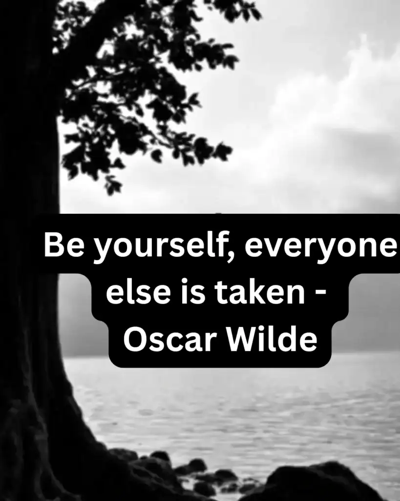Be yourself, everyone else is taken -
Oscar WildeOscar Wilde's quote, "Be yourself; everyone else is taken," encourages authenticity. It reminds us that trying to imitate others is pointless because each person is unique. True fulfillment and confidence come from embracing your individuality rather than conforming to others’ expectations. Your originality is your greatest strength—own it proudly.#beyourself, #oscarwildequote, #motivationalquotes, #inspirationalquotes, #authenticity, #selflove, #selfconfidence, #uniqueness, #selfworth, #quotestoliveby, #quotesoftheday, #mindsetmatters, #positivevibes, #selfgrowth, #selfawareness, #personaldevelopment, #originality, #selfempowerment, #dailyquotes, #wisewords, #quoteoftheday, #blackandwhiteart, #minimalistquote, #philosophyquotes, #lifelessons