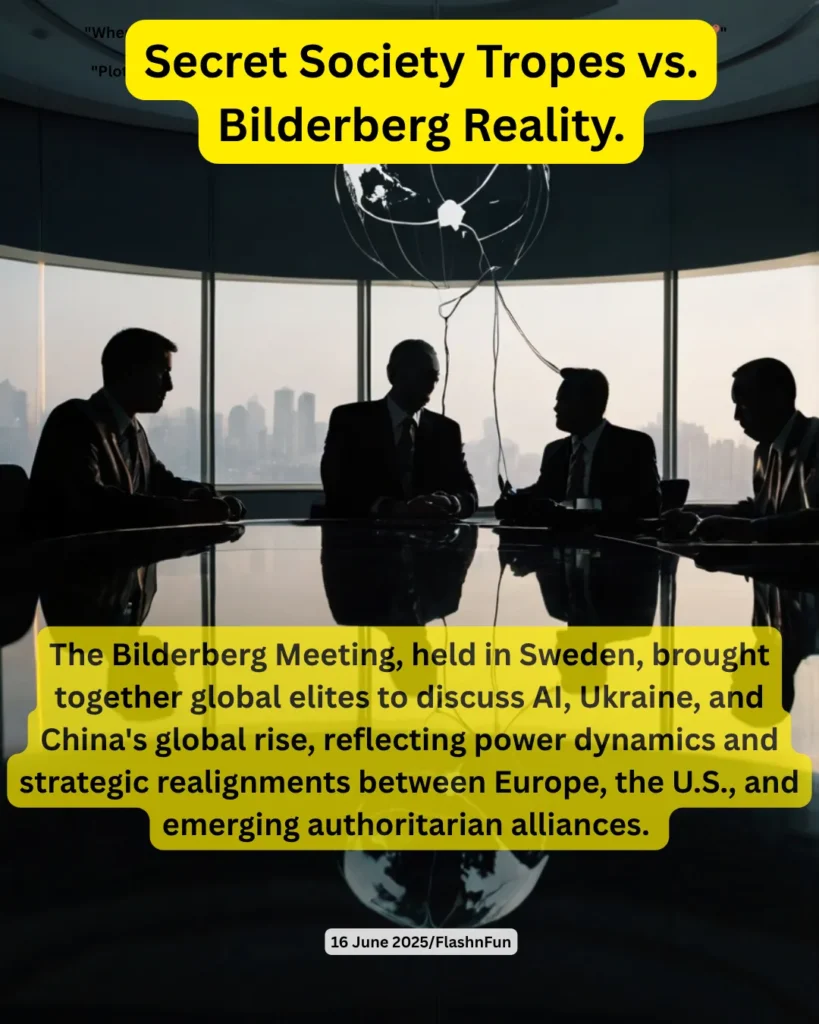 The Bilderberg Meeting, held in Sweden, brought together global elites to discuss AI, Ukraine, and China's global rise, reflecting power dynamics and strategic realignments between Europe, the U.S., and emerging authoritarian alliances.#bilderbergmeeting, #globalelites, #secretmeeting, #geopolitics, #aiagenda, #ukrainecrisis, #chinarise, #powerdynamics, #internationalrelations, #globaldiplomacy, #worldpolitics, #swedennews, #authoritarianism, #strategicalliances, #flashnfun, #hiddenagendas, #bilderberg2025, #elitemeeting, #westvseast, #techandpolitics, #aiandsecurity, #geopoliticaltensions, #usforeignpolicy, #europolitics, #behindcloseddoors