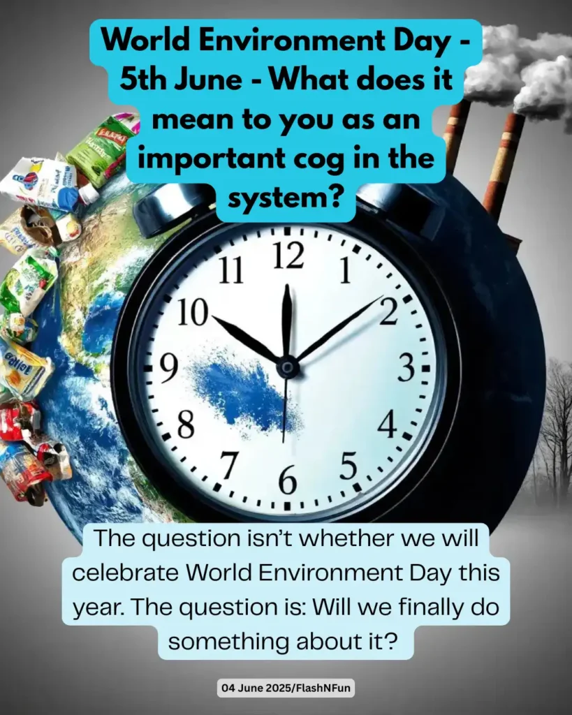 Every year on June 5th, the world pauses—at least momentarily—to acknowledge the pressing environmental challenges of our time. World Environment Day is meant to be a call to action, a moment when individuals, businesses, and governments reaffirm their commitment to sustainability. And yet, once the hashtags fade and the campaigns wind down, we return to business as usual—too often ignoring the very issues we claim to champion.#climatecrisis, #worldenvironmentday, #savetheplanet, #environmentalawareness, #sustainability, #globalwarming, #climateaction, #earthdayeveryday, #plasticpollution, #greenplanet, #ecoconscious, #environmentaljustice, #stopclimatechange, #reducereuserecycle, #zeroemissions, #carbonfootprint, #cleanenergy, #actonclimate, #climateemergency, #ecoactivism, #sustainableliving, #ecofriendly, #planetearth, #timeforchange, #greenfuture, #climateclock, #naturematters, #earthconservation, #pollutionawareness, #protectourplanet