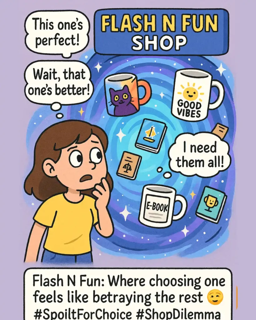 Explore unique lifestyle goods, digital artwork, and e-books at Flash N Fun. Creative products that make perfect gifts and brighten your daily life.